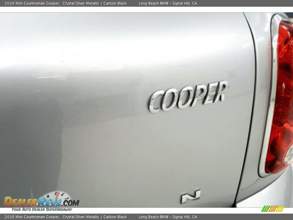 2016 Mini Countryman Cooper Crystal Silver Metallic / Carbon Black Photo #7
