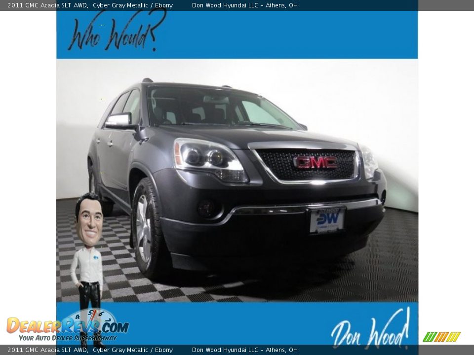 2011 GMC Acadia SLT AWD Cyber Gray Metallic / Ebony Photo #1