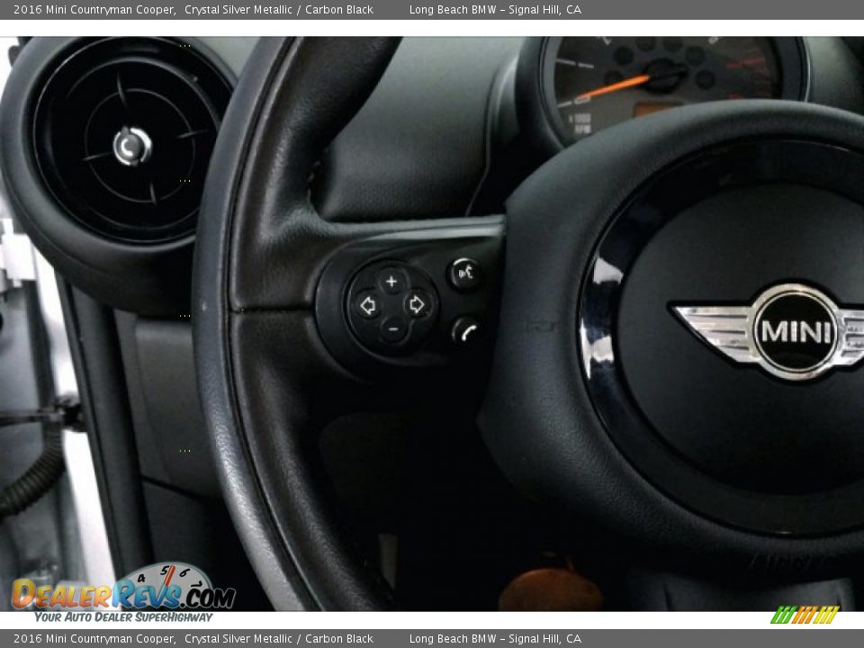 2016 Mini Countryman Cooper Crystal Silver Metallic / Carbon Black Photo #13