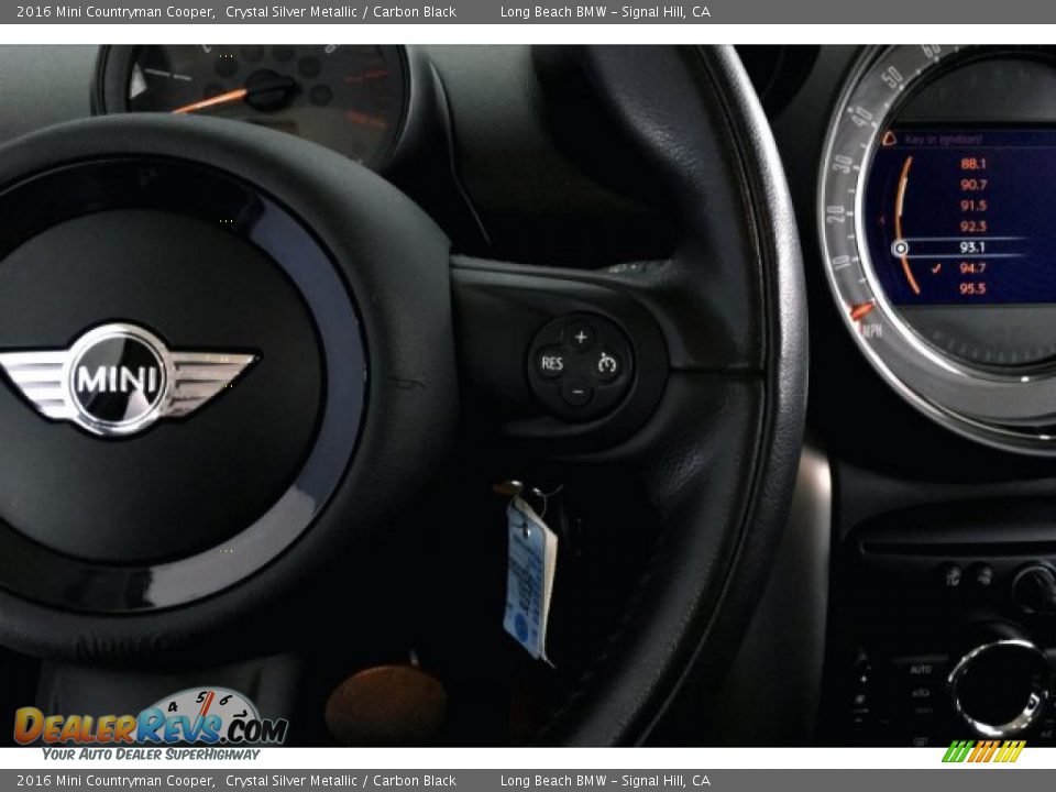 2016 Mini Countryman Cooper Crystal Silver Metallic / Carbon Black Photo #14