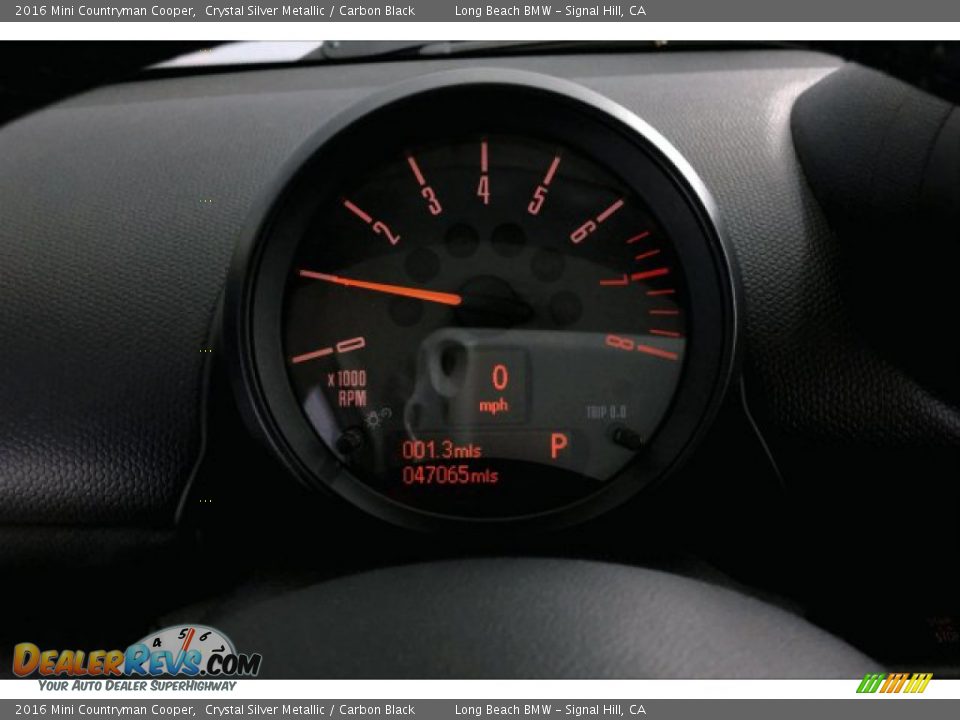 2016 Mini Countryman Cooper Crystal Silver Metallic / Carbon Black Photo #15