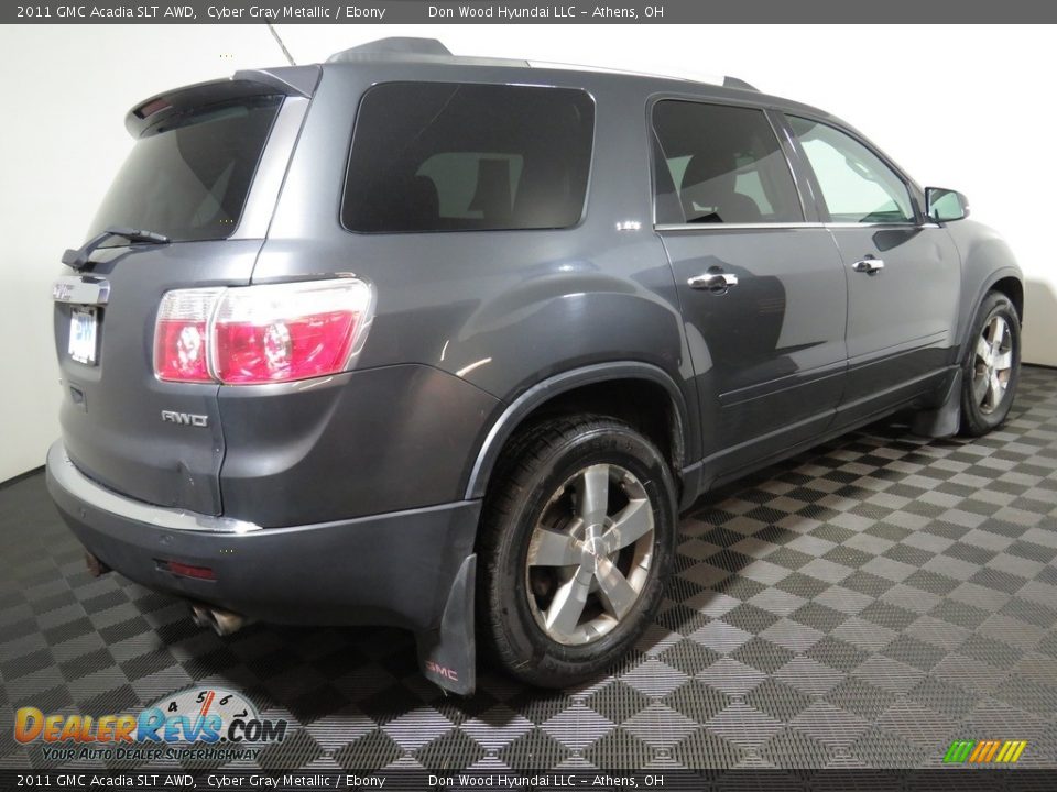 2011 GMC Acadia SLT AWD Cyber Gray Metallic / Ebony Photo #14