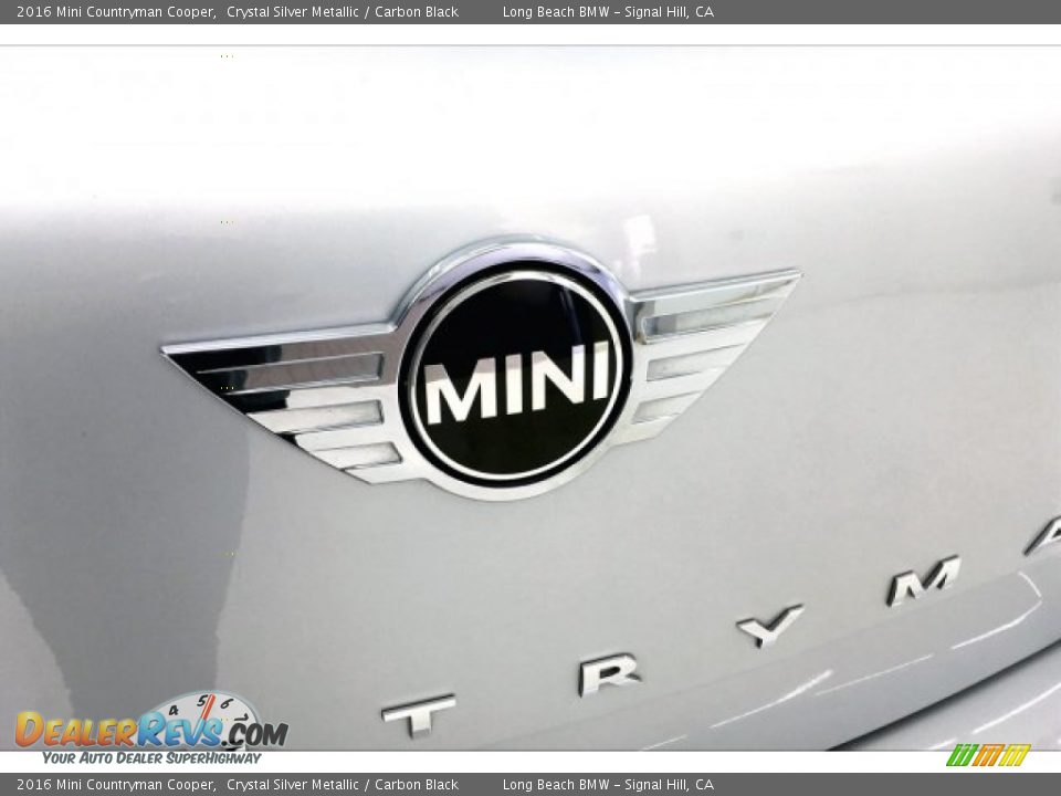 2016 Mini Countryman Cooper Crystal Silver Metallic / Carbon Black Photo #22