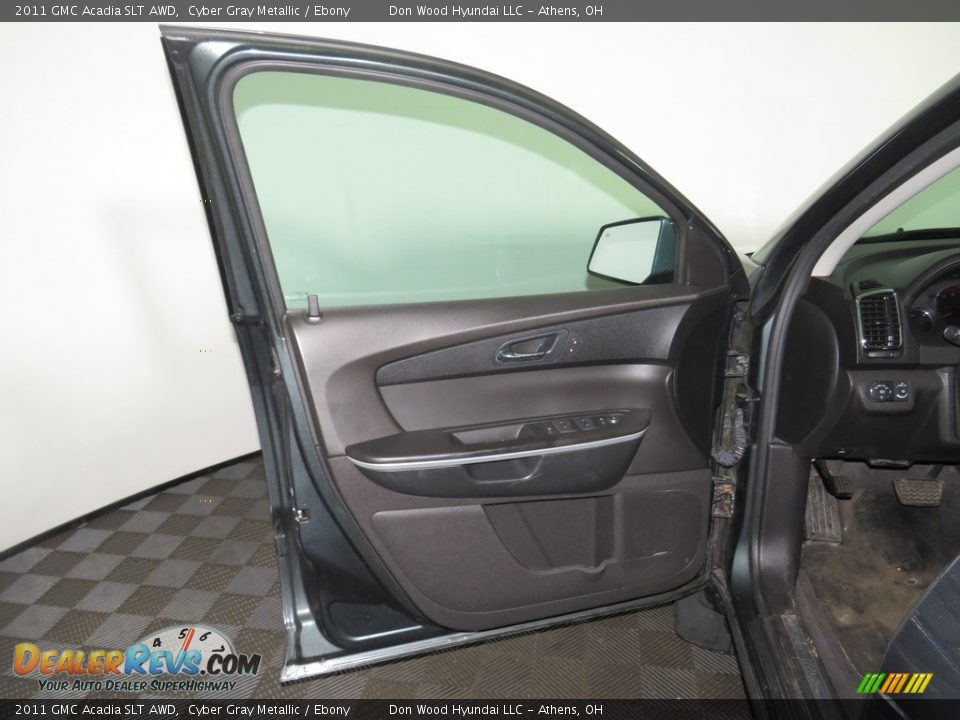 2011 GMC Acadia SLT AWD Cyber Gray Metallic / Ebony Photo #16