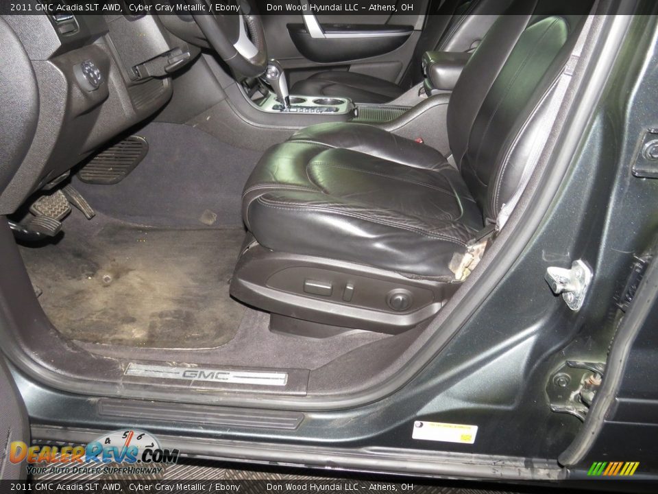 2011 GMC Acadia SLT AWD Cyber Gray Metallic / Ebony Photo #17