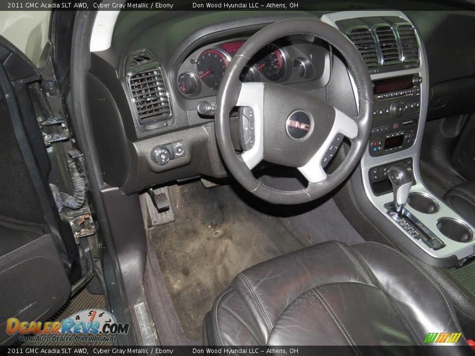 2011 GMC Acadia SLT AWD Cyber Gray Metallic / Ebony Photo #18