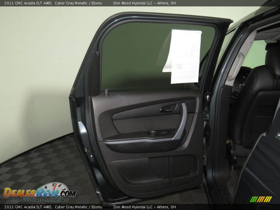 2011 GMC Acadia SLT AWD Cyber Gray Metallic / Ebony Photo #20