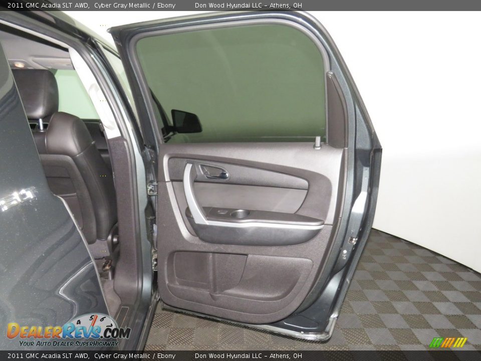 2011 GMC Acadia SLT AWD Cyber Gray Metallic / Ebony Photo #23