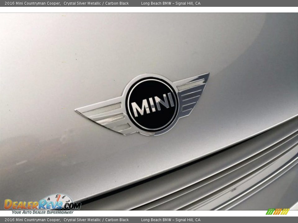 2016 Mini Countryman Cooper Crystal Silver Metallic / Carbon Black Photo #27