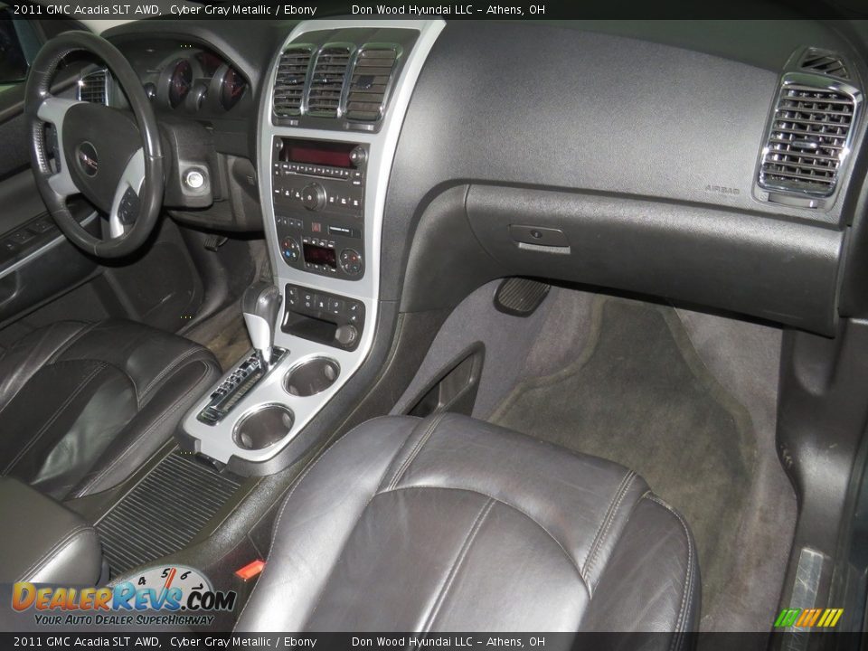 2011 GMC Acadia SLT AWD Cyber Gray Metallic / Ebony Photo #27