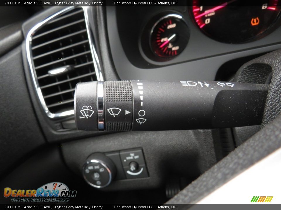 2011 GMC Acadia SLT AWD Cyber Gray Metallic / Ebony Photo #30