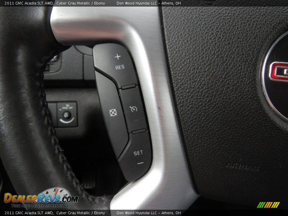 2011 GMC Acadia SLT AWD Cyber Gray Metallic / Ebony Photo #31