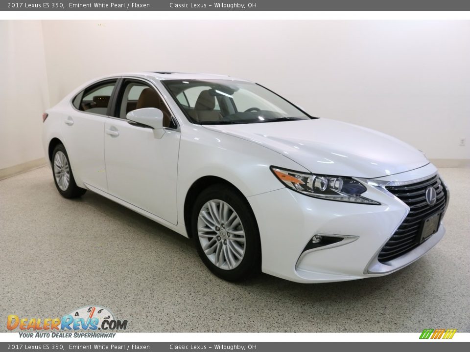 2017 Lexus ES 350 Eminent White Pearl / Flaxen Photo #1