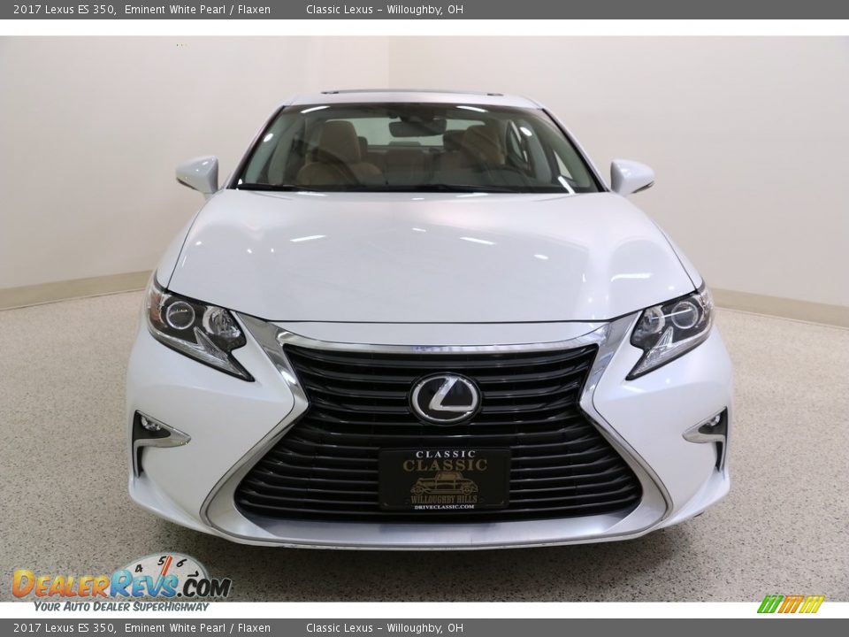 2017 Lexus ES 350 Eminent White Pearl / Flaxen Photo #2