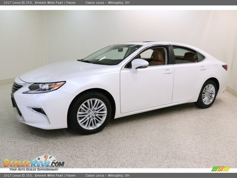 2017 Lexus ES 350 Eminent White Pearl / Flaxen Photo #3