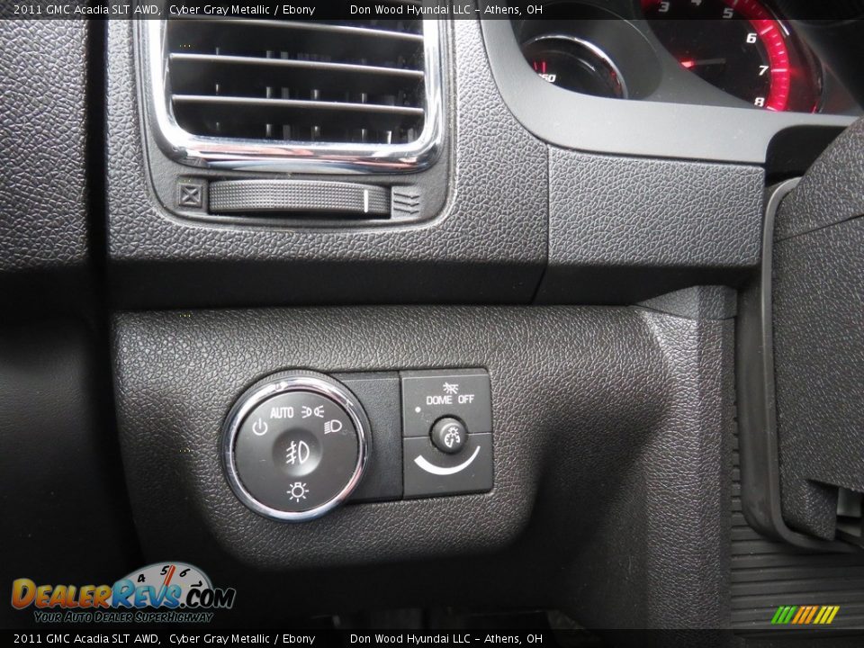 2011 GMC Acadia SLT AWD Cyber Gray Metallic / Ebony Photo #33