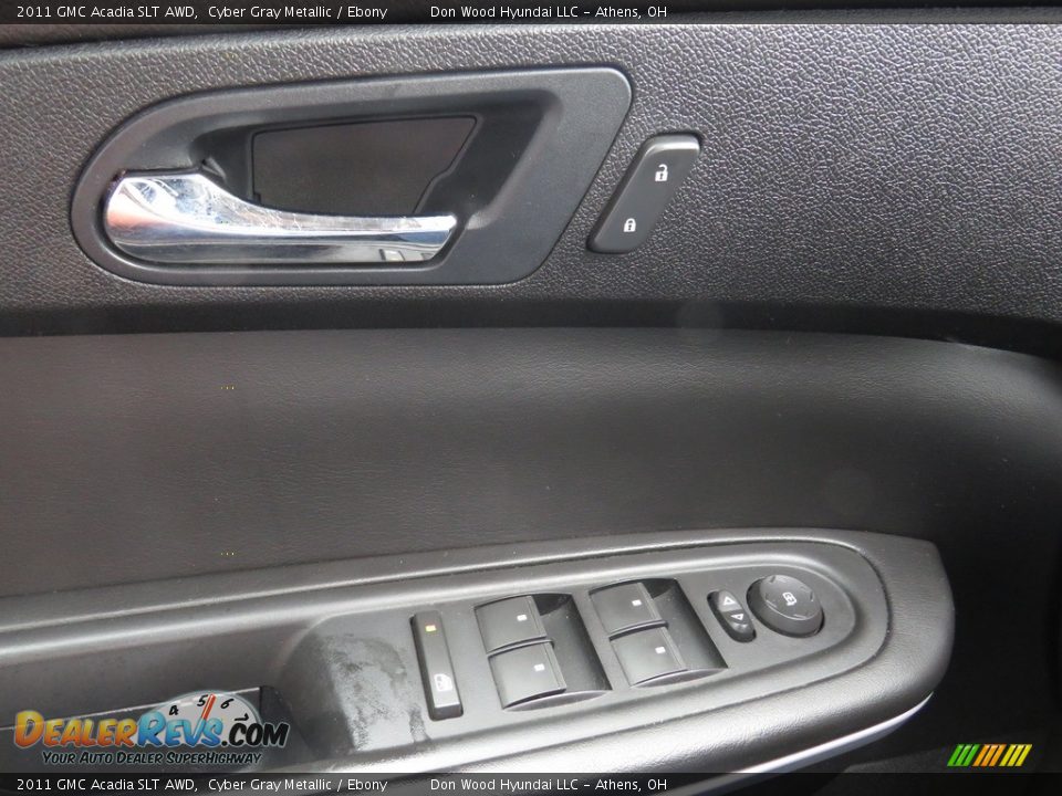 2011 GMC Acadia SLT AWD Cyber Gray Metallic / Ebony Photo #34
