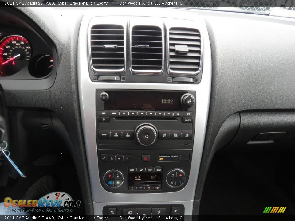 2011 GMC Acadia SLT AWD Cyber Gray Metallic / Ebony Photo #35