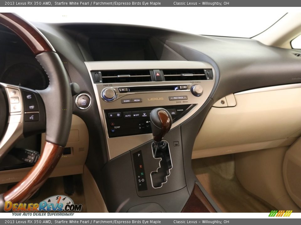 2013 Lexus RX 350 AWD Starfire White Pearl / Parchment/Espresso Birds Eye Maple Photo #9