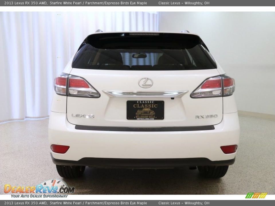 2013 Lexus RX 350 AWD Starfire White Pearl / Parchment/Espresso Birds Eye Maple Photo #21