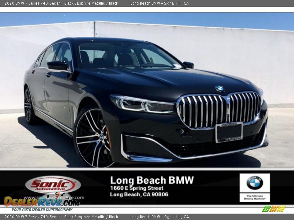 2020 BMW 7 Series 740i Sedan Black Sapphire Metallic / Black Photo #1