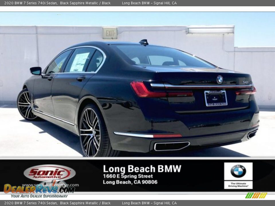 2020 BMW 7 Series 740i Sedan Black Sapphire Metallic / Black Photo #2