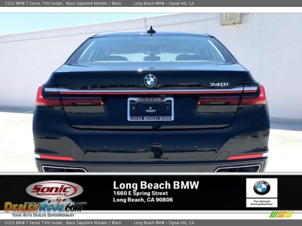 2020 BMW 7 Series 740i Sedan Black Sapphire Metallic / Black Photo #3
