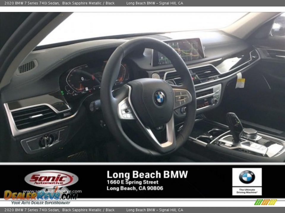 2020 BMW 7 Series 740i Sedan Black Sapphire Metallic / Black Photo #4