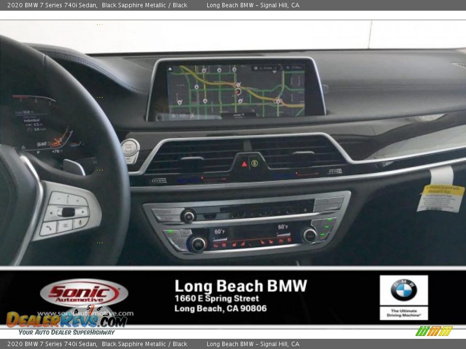 2020 BMW 7 Series 740i Sedan Black Sapphire Metallic / Black Photo #5