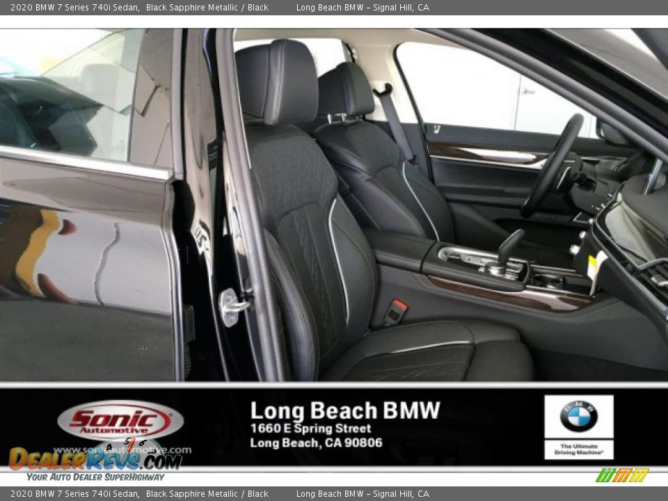 2020 BMW 7 Series 740i Sedan Black Sapphire Metallic / Black Photo #7