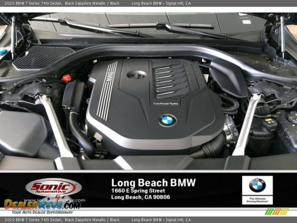 2020 BMW 7 Series 740i Sedan Black Sapphire Metallic / Black Photo #8