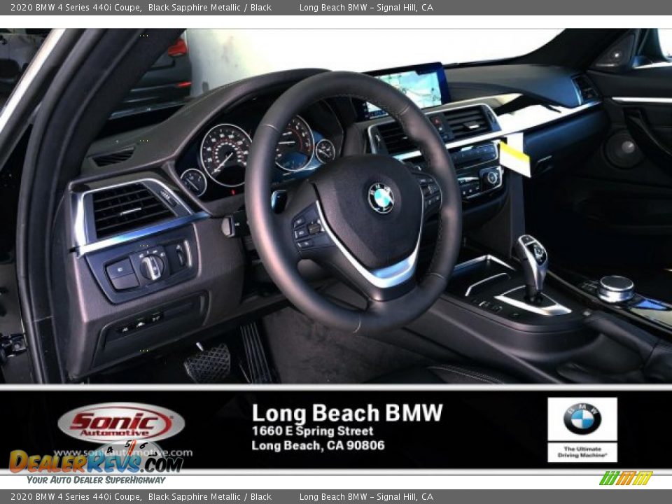 2020 BMW 4 Series 440i Coupe Black Sapphire Metallic / Black Photo #4