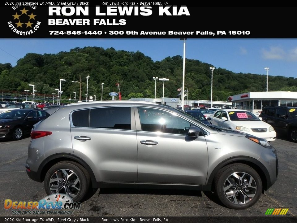 2020 Kia Sportage EX AWD Steel Gray / Black Photo #1