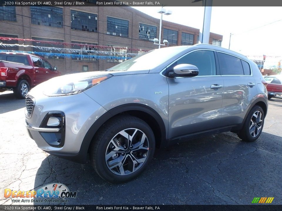 2020 Kia Sportage EX AWD Steel Gray / Black Photo #8