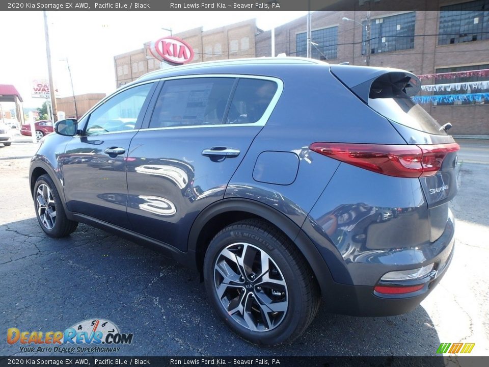 2020 Kia Sportage EX AWD Pacific Blue / Black Photo #6