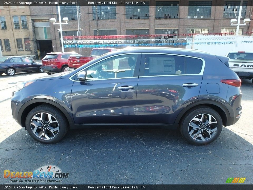 Pacific Blue 2020 Kia Sportage EX AWD Photo #7