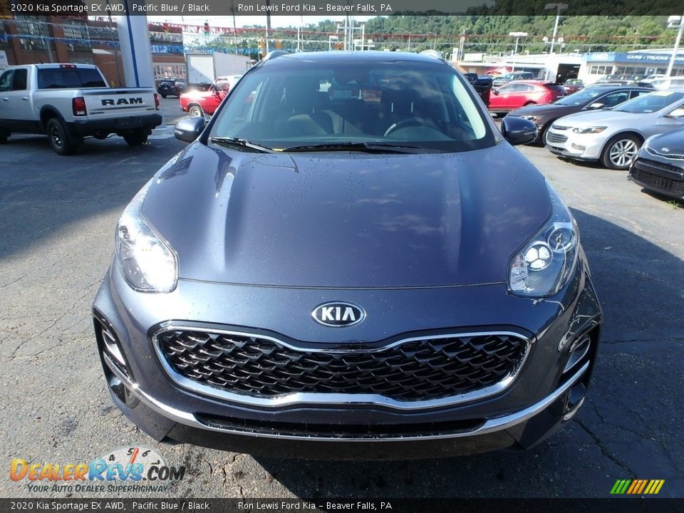 2020 Kia Sportage EX AWD Pacific Blue / Black Photo #9