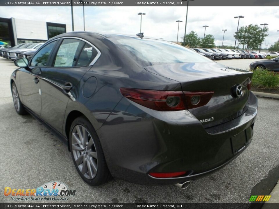 2019 Mazda MAZDA3 Preferred Sedan Machine Gray Metallic / Black Photo #5