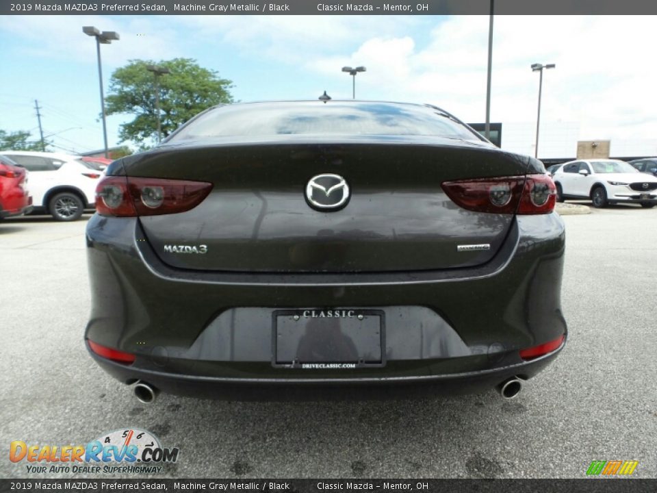 2019 Mazda MAZDA3 Preferred Sedan Machine Gray Metallic / Black Photo #6