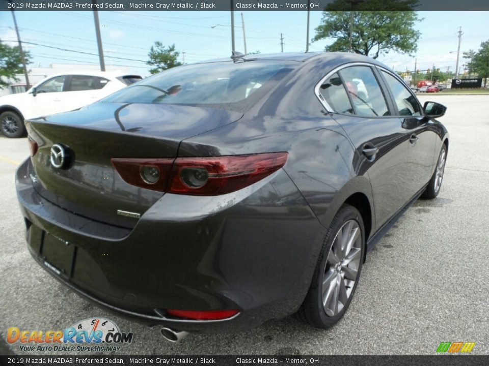2019 Mazda MAZDA3 Preferred Sedan Machine Gray Metallic / Black Photo #7