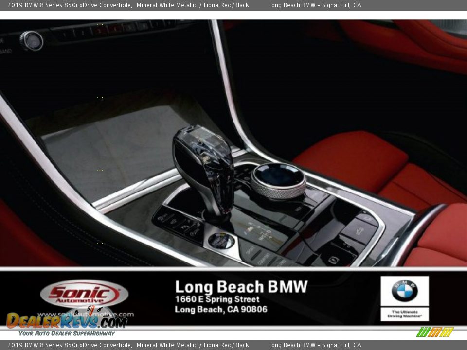 2019 BMW 8 Series 850i xDrive Convertible Mineral White Metallic / Fiona Red/Black Photo #6
