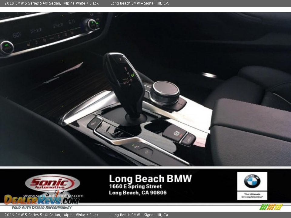 2019 BMW 5 Series 540i Sedan Alpine White / Black Photo #6