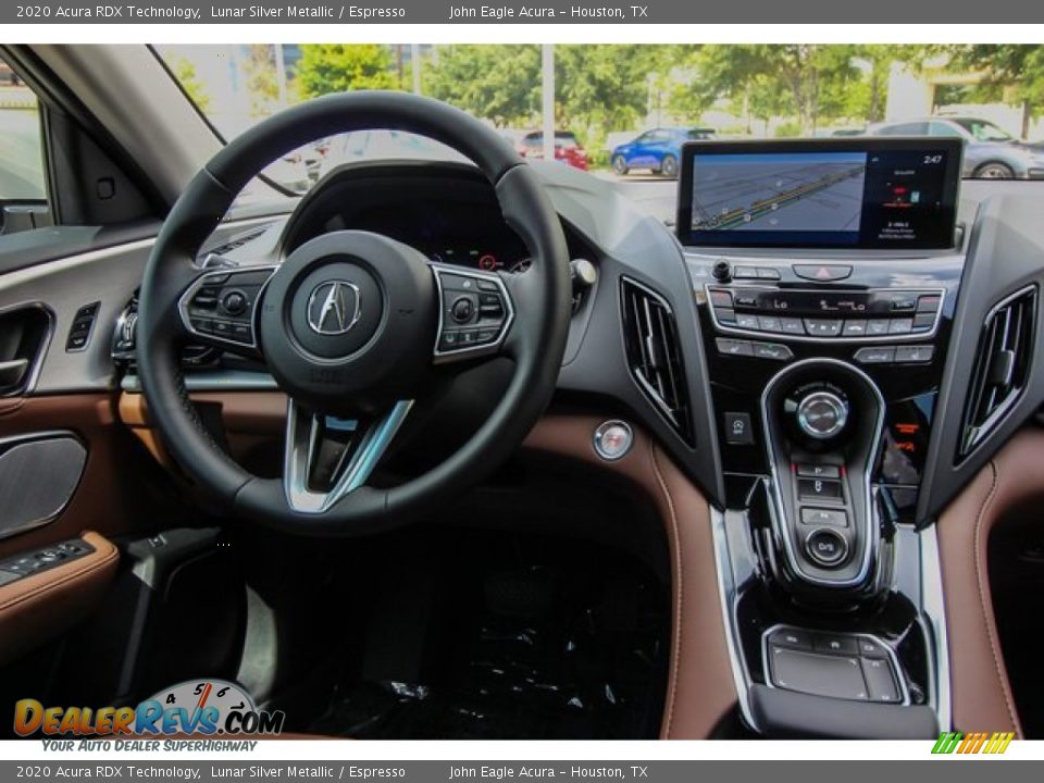 2020 Acura RDX Technology Lunar Silver Metallic / Espresso Photo #26