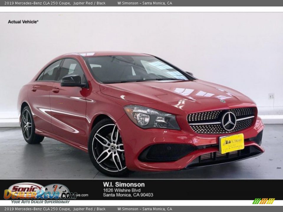 2019 Mercedes-Benz CLA 250 Coupe Jupiter Red / Black Photo #1