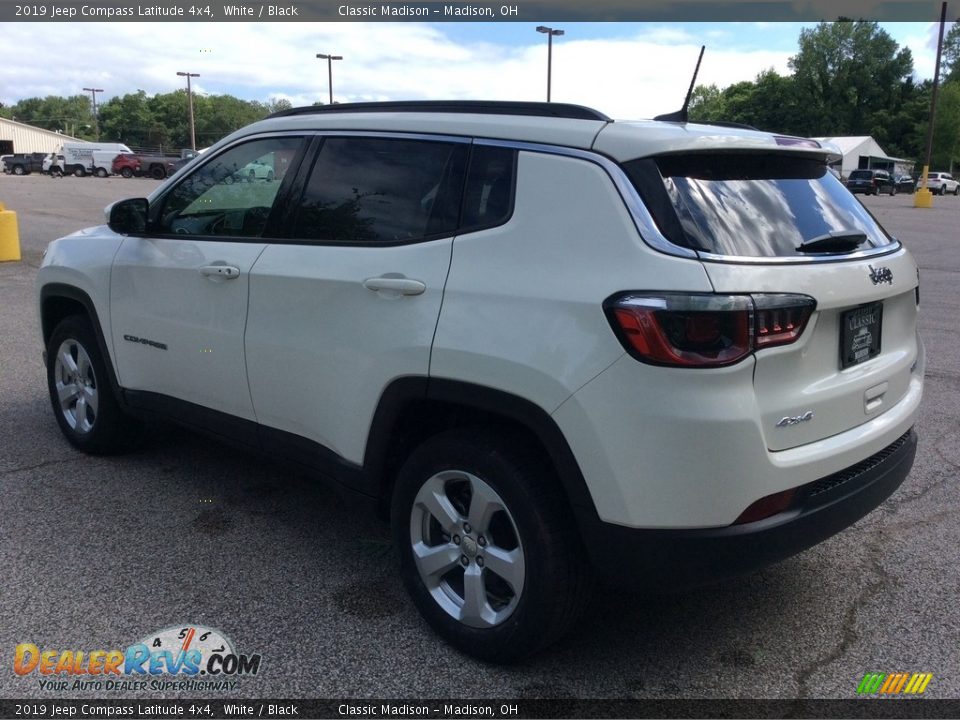 2019 Jeep Compass Latitude 4x4 White / Black Photo #5