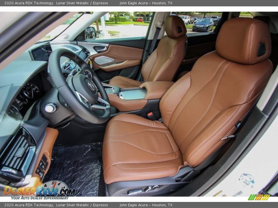 2020 Acura RDX Technology Lunar Silver Metallic / Espresso Photo #16