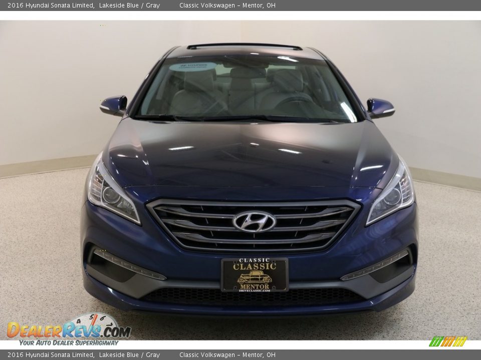 2016 Hyundai Sonata Limited Lakeside Blue / Gray Photo #2