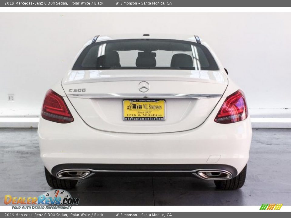 2019 Mercedes-Benz C 300 Sedan Polar White / Black Photo #3