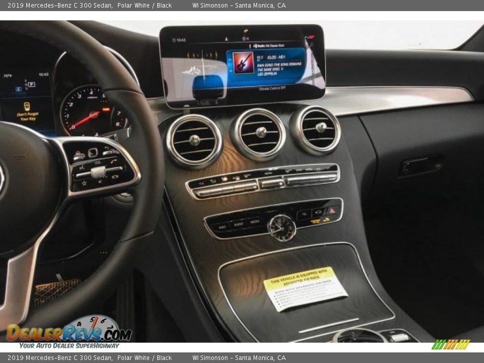 2019 Mercedes-Benz C 300 Sedan Polar White / Black Photo #6