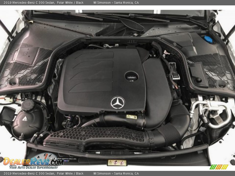 2019 Mercedes-Benz C 300 Sedan Polar White / Black Photo #8